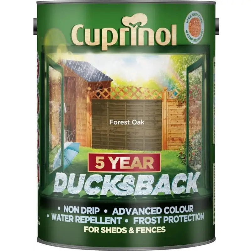 Cuprinol Ducksback Wax Based Weatherproof Fence Paint - 5
