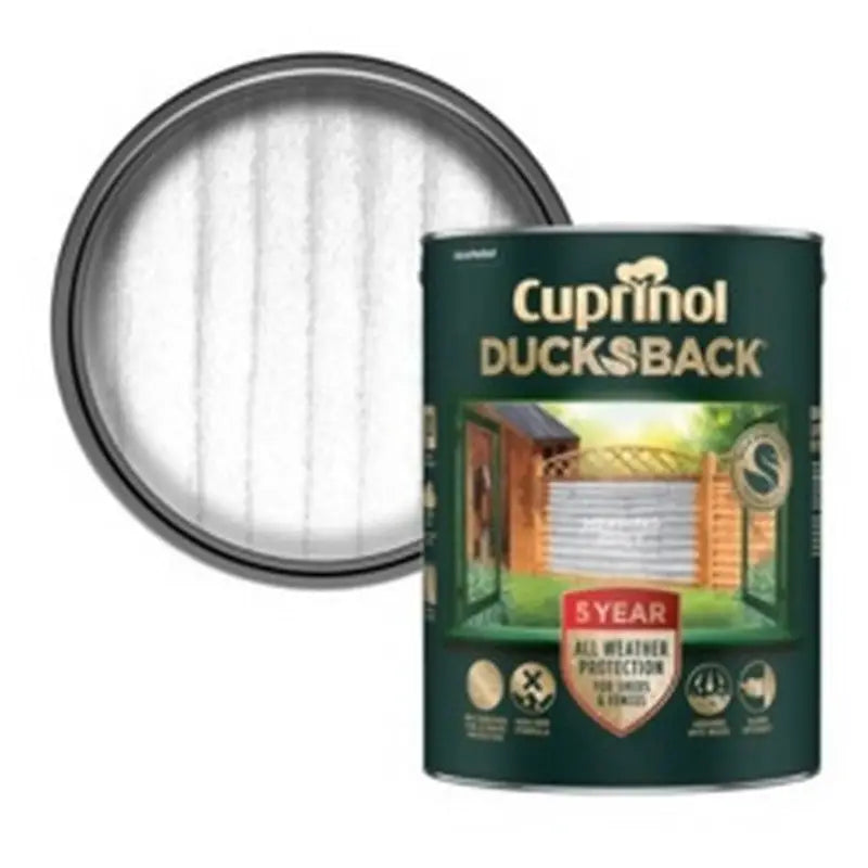 Cuprinol Ducksback Wax Based Weatherproof Fence Paint - 5
