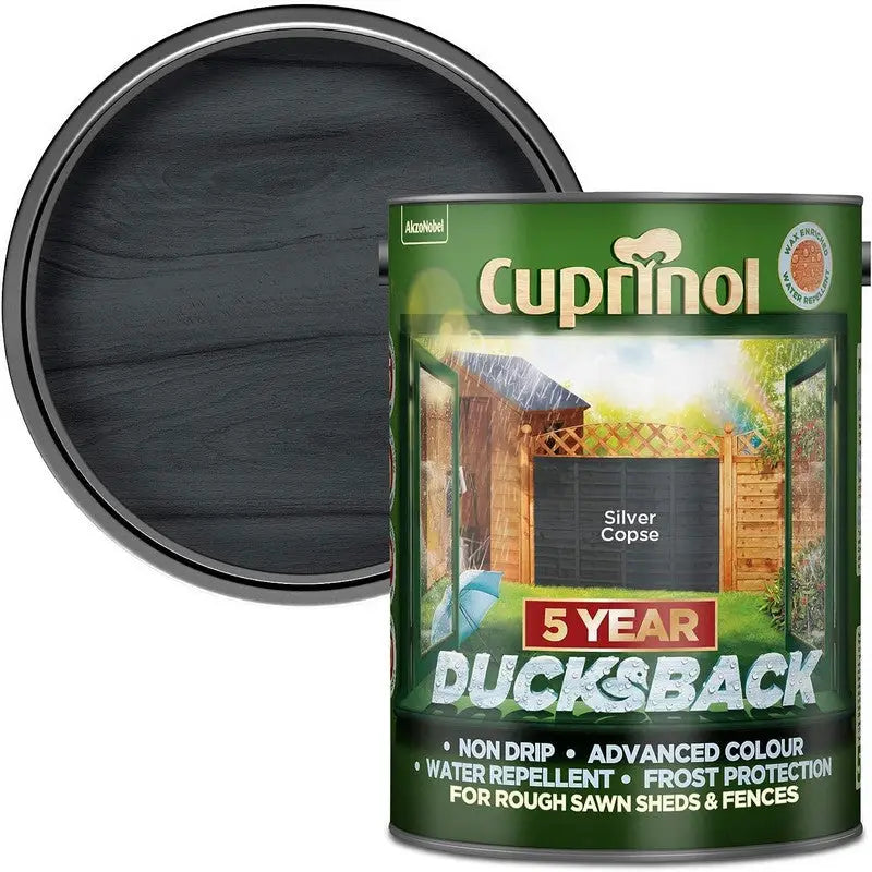 Cuprinol Ducksback Wax Based Weatherproof Fence Paint - 5