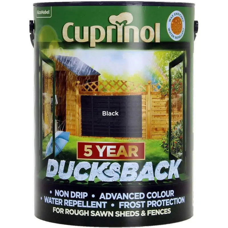 Cuprinol Ducksback Wax Based Weatherproof Fence Paint - 5