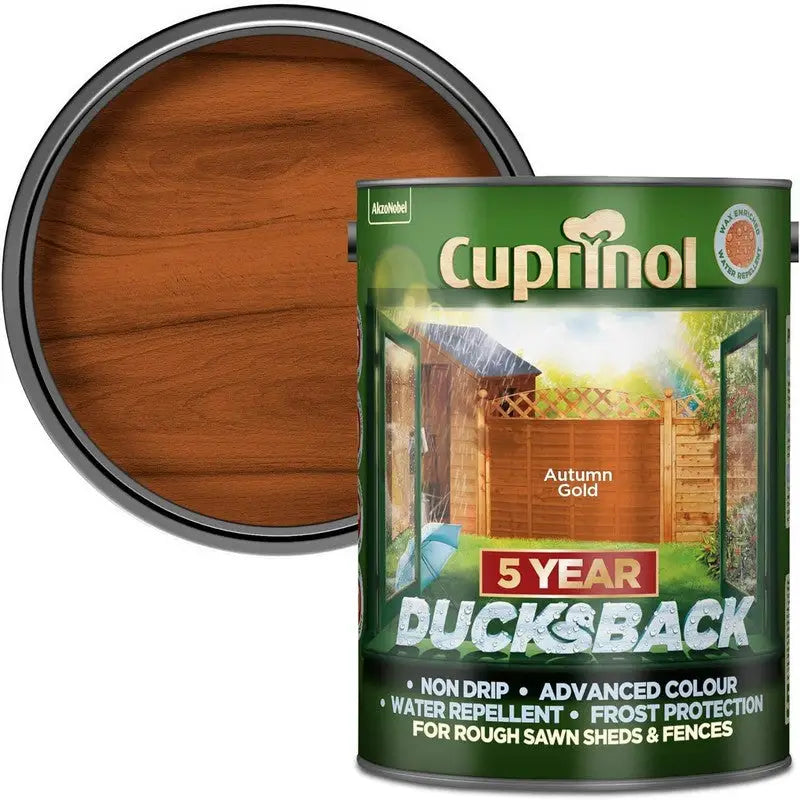 Cuprinol Ducksback Wax Based Weatherproof Fence Paint - 5