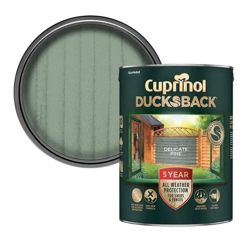 Cuprinol Ducksback Wax Based Weatherproof Fence Paint - 5