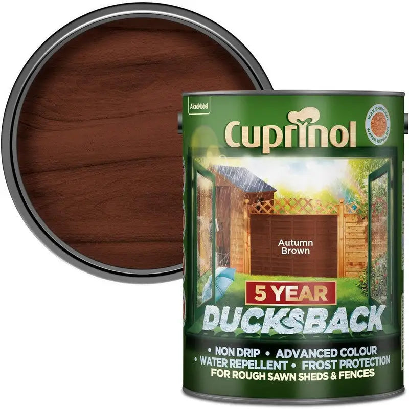 Cuprinol Ducksback Wax Based Weatherproof Fence Paint - 5