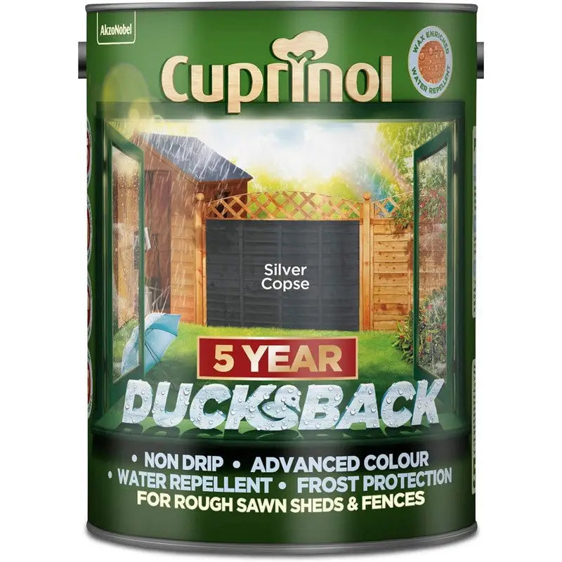 Cuprinol Ducksback Wax Based Weatherproof Fence Paint - 5