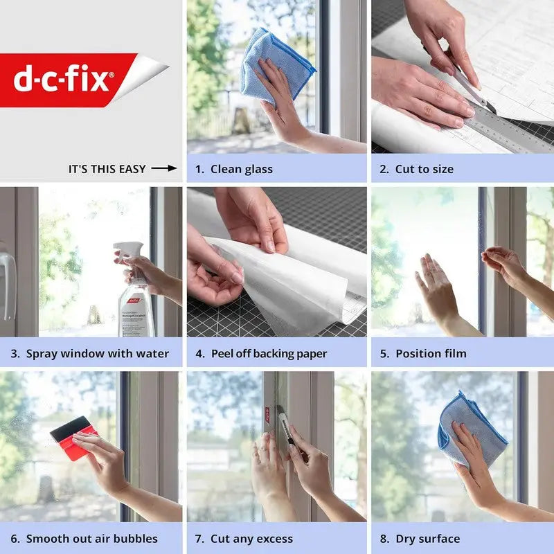D-C Fix Static Cling Window Film - Frost - 67.5cm x 1.5m