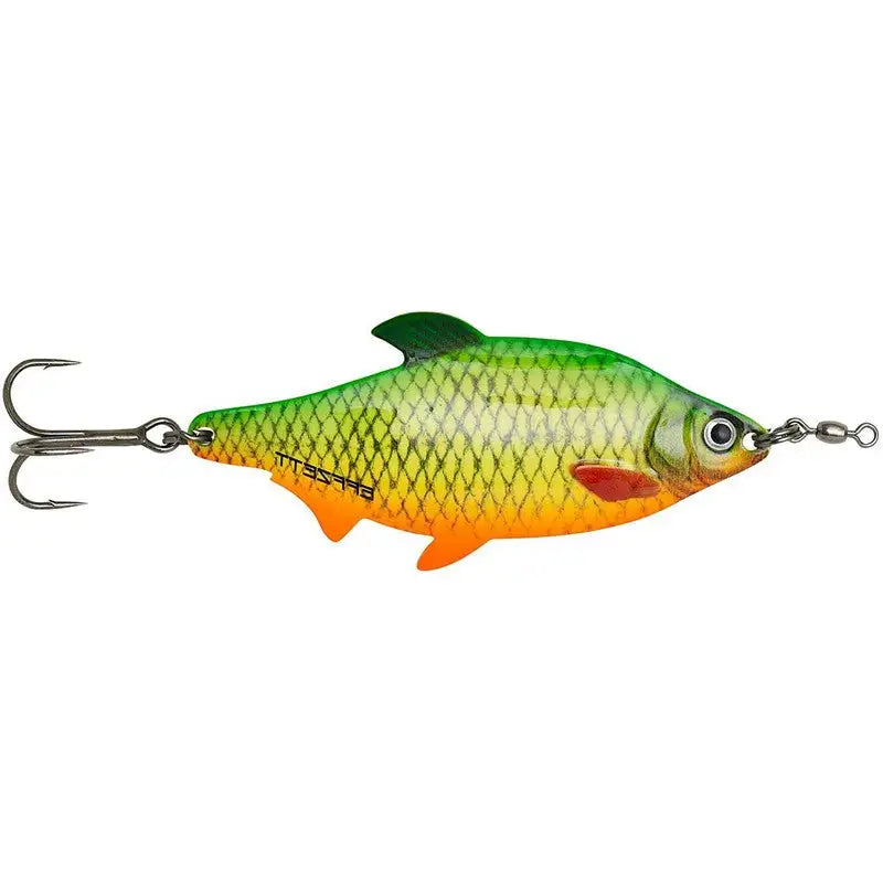 Dam Roach Spoon 9cm Fishing Lure - 32G - Green Yellow Orange