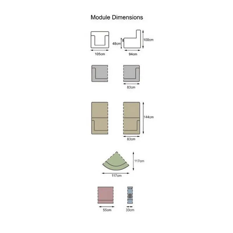 Dark Grey Luxury Full Leather Reclining Sofa