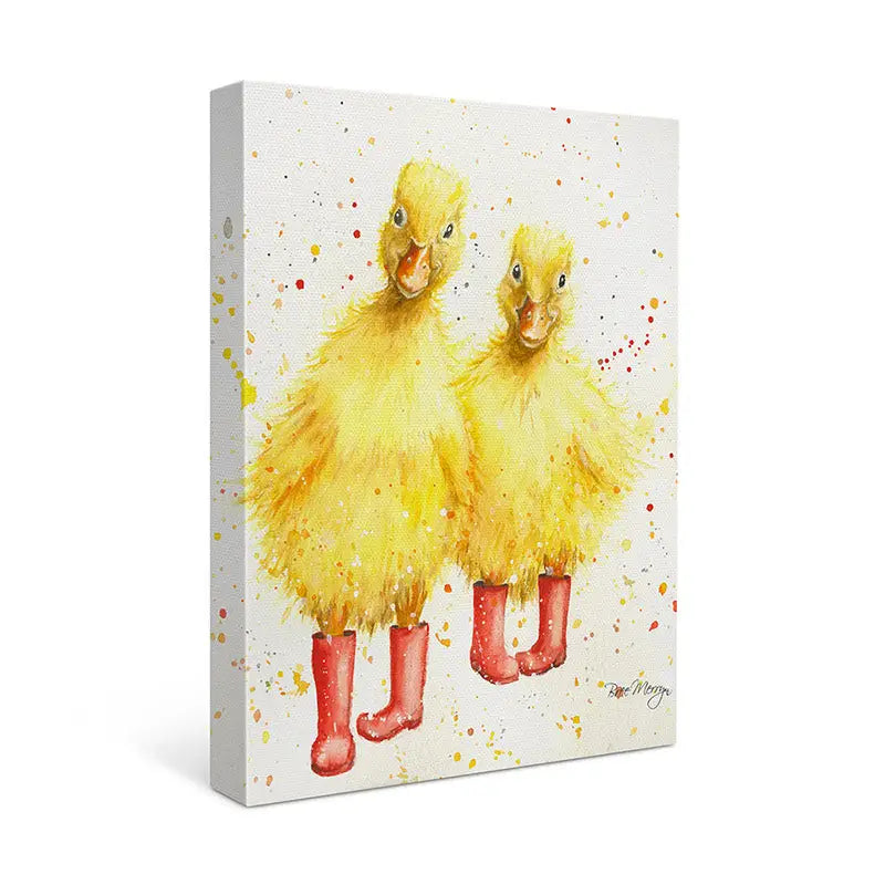 Darlene And Dulce Canvas Cutie 15 X 20 Ducklings - Homeware