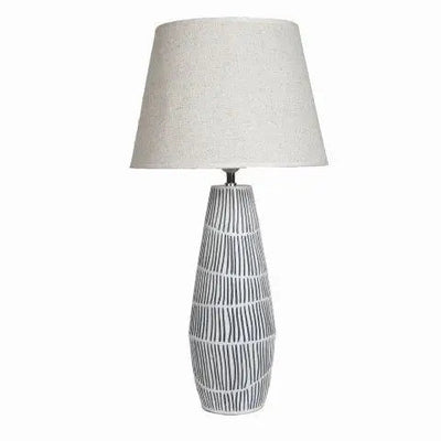 Decorative Etched Resin Table Lamp 69.5cm - Homeware