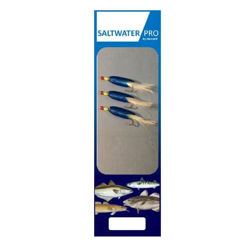 Dennett 3 Jumbo Hook Hokkai Blue Feather Size 7/0 R136Bl -