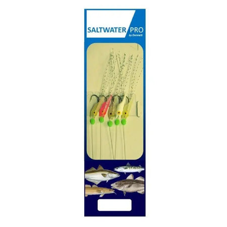 Dennett 5 Hook Assorted Mini Hokkain Feather R135M - Fishing