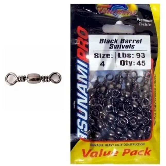 Dennett Black Crossline Swivel Barrel Nickle 15 Pack - Size