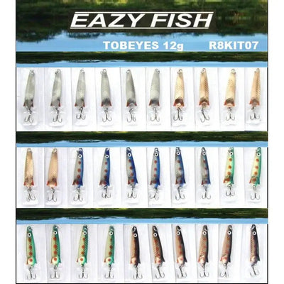 Dennett Eazy Fish Tobeye 12G Fishing Lure - 30 Pack -