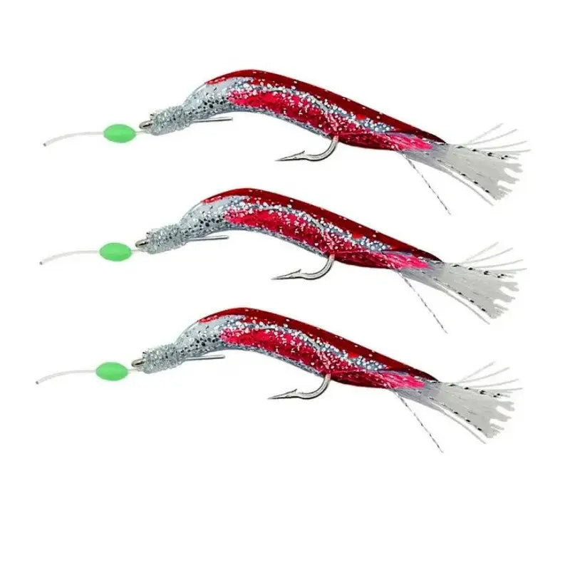 Dennett Saltwater 3 Hook Dreamer Feathers 1/0 - Blue & Red