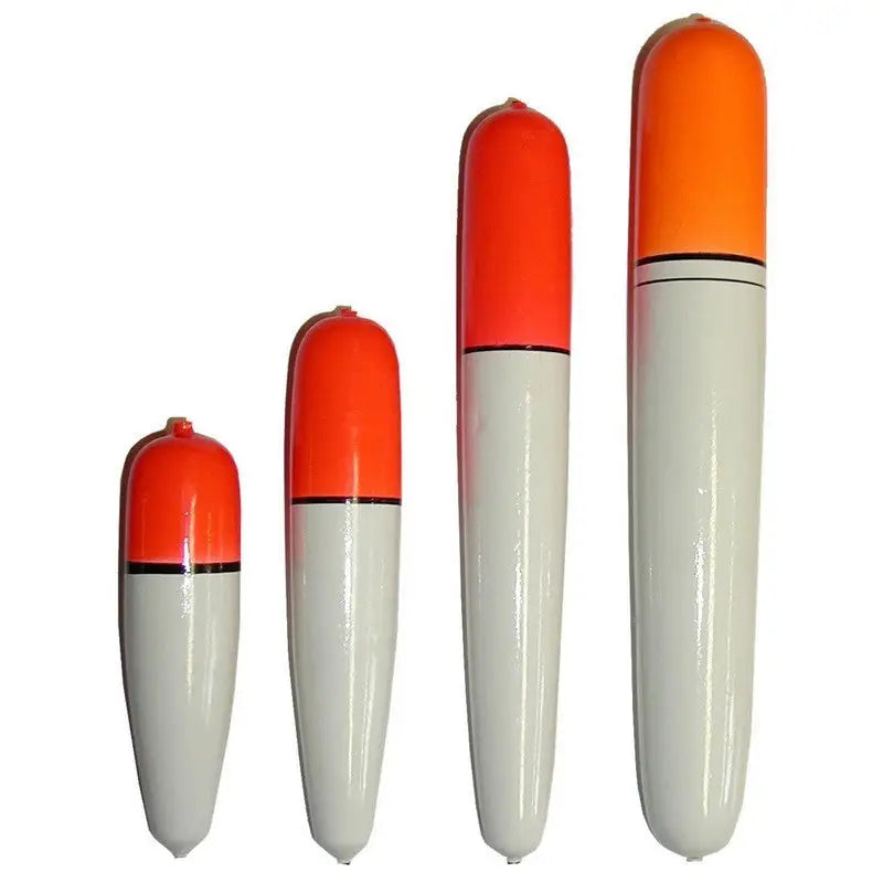Dennett White / Orange Fishing Slider Float - 8 Inch -