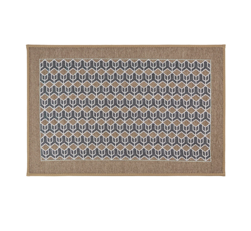 JVL Allure Door Mat Beige 50 x 70cm