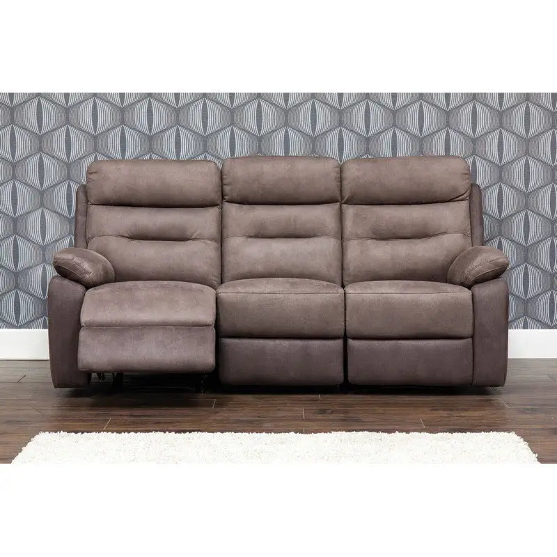 Dillion Fabric Reclining Sofa Range - Grey / Smoke /