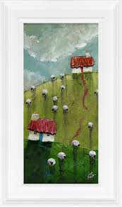 Nice Neighbours Sheep Picture 29x49cm