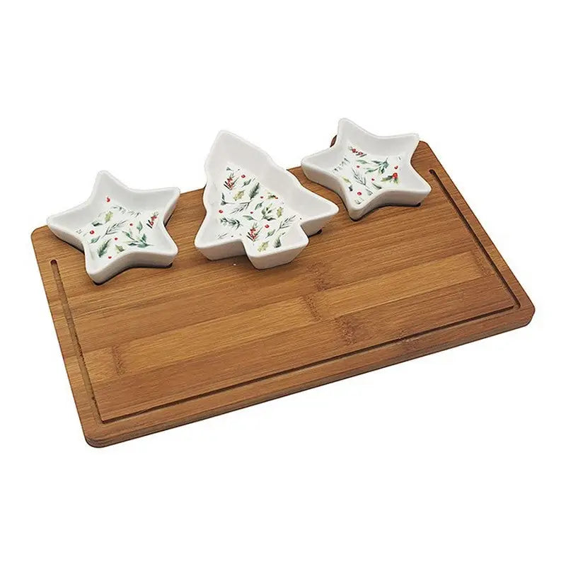 Dishes Bamboo Tray Set of 3 - Seasonal >> Christmas >>