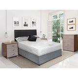 Divan Grey Fabic Double Bed Base - 4Ft 6 Inches - 3ft Single