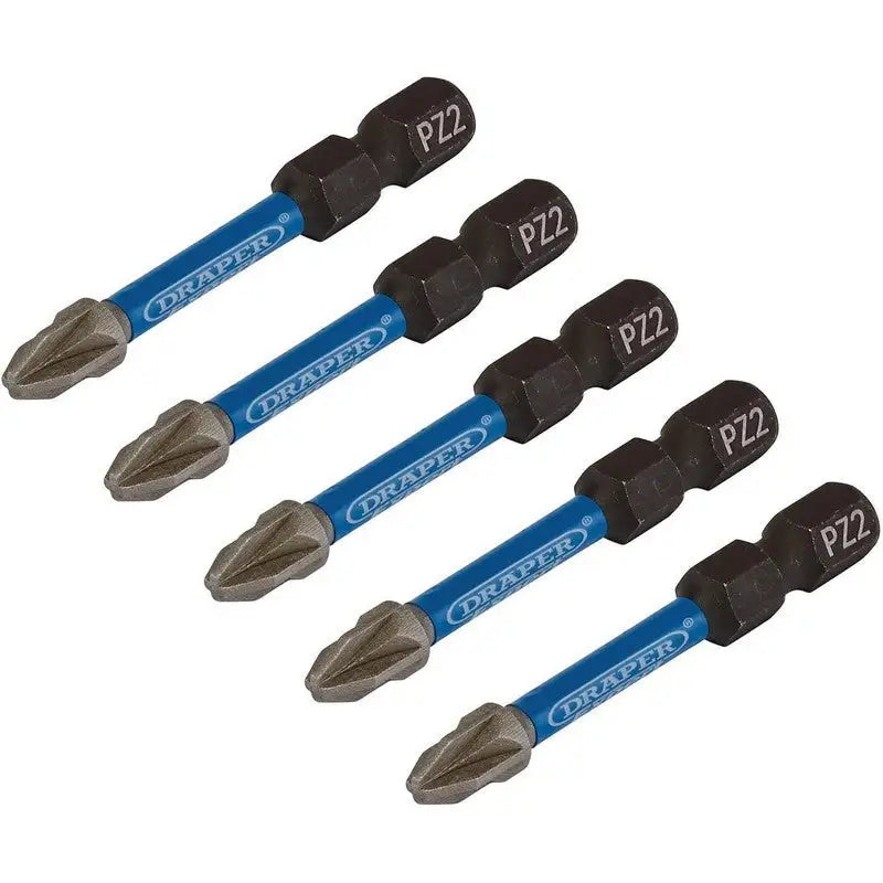 Draper Expert Impact Pozi Screwdriver Bit Set No.2 x 50mm -
