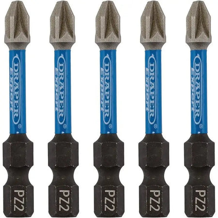 Draper Expert Impact Pozi Screwdriver Bit Set No.2 x 50mm -