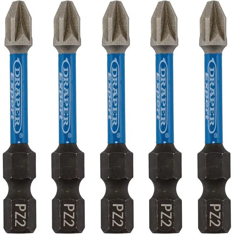 Draper Expert Impact Pozi Screwdriver Bit Set No.2 x 50mm -