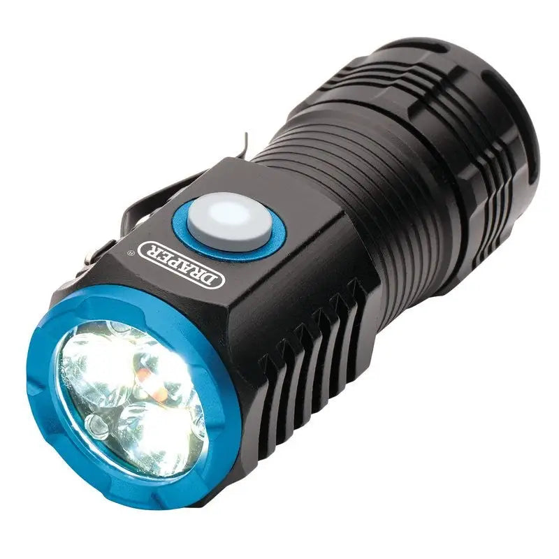 Draper Led Rechargable Pocket Torch 3 x 8W 1800 Lumens