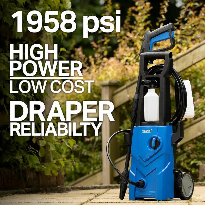 Draper Pressure Power Washer 1600W 135 Bar Including
