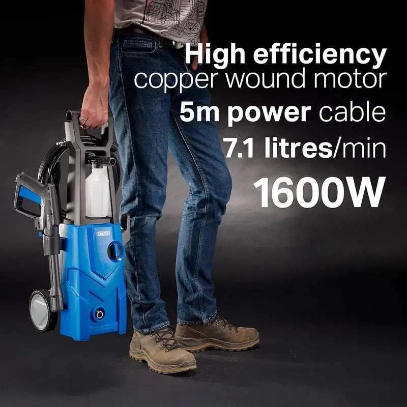 Draper Pressure Power Washer 1600W 135 Bar Including