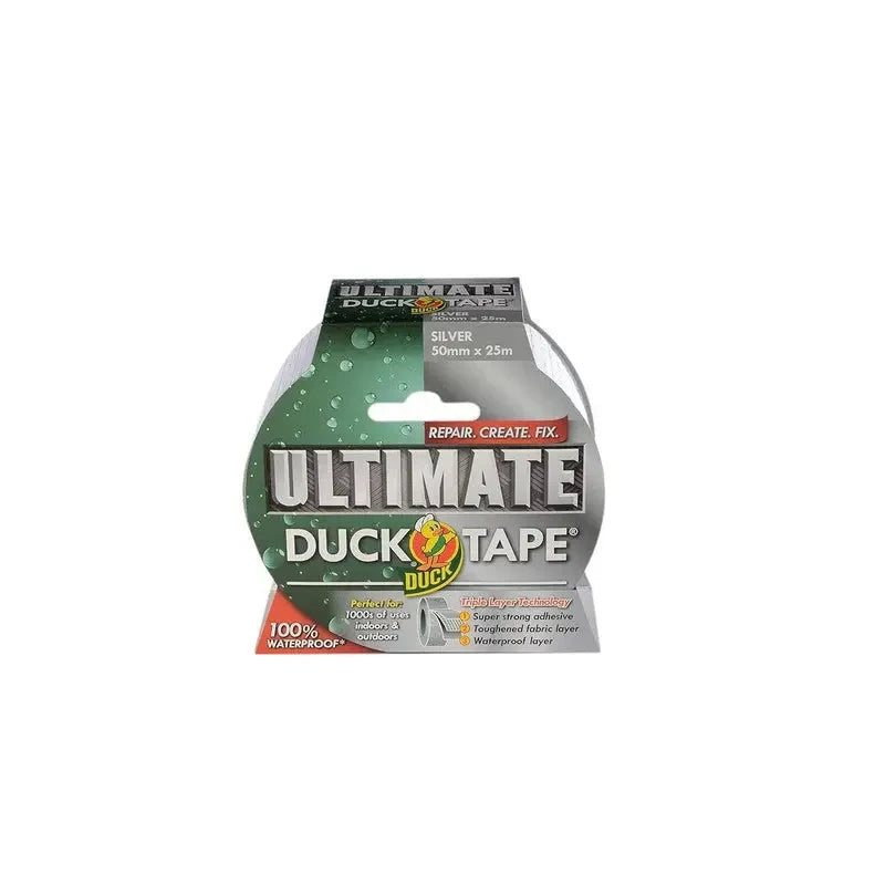 Duck Tape Ultimate Cloth Tape Silver 50mm x 25m The