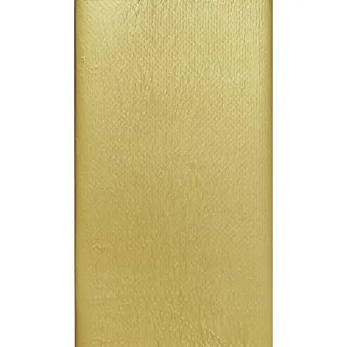 Duni Water Resistant Gold Table Cover - 138 x 220cm -