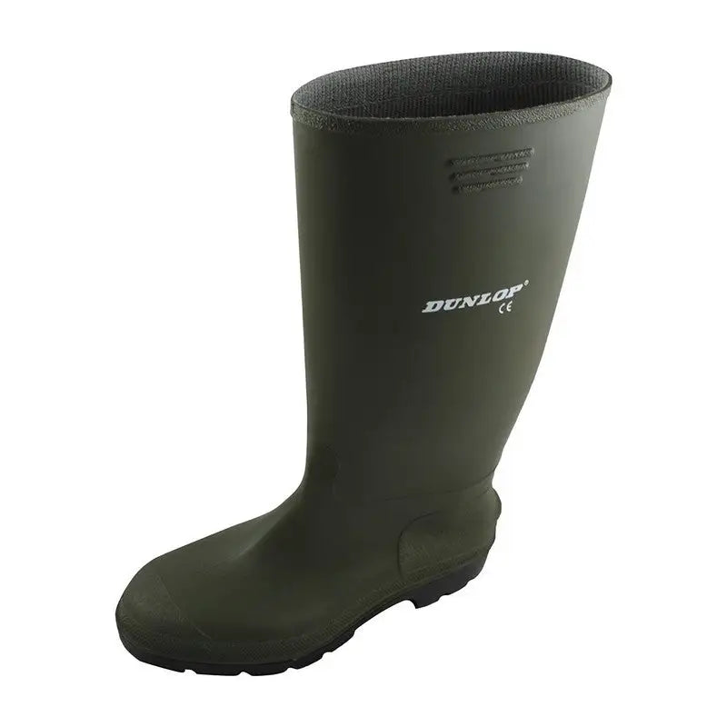 Dunlop Pricemastor Green / Black Wellington Welly Boots