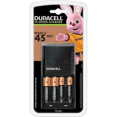 Duracell CEF27 45 minutes Battery Charger with 2 AA and 2