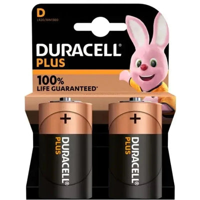Duracell Plus LR20 D Size Battery 2 Pack - Battery