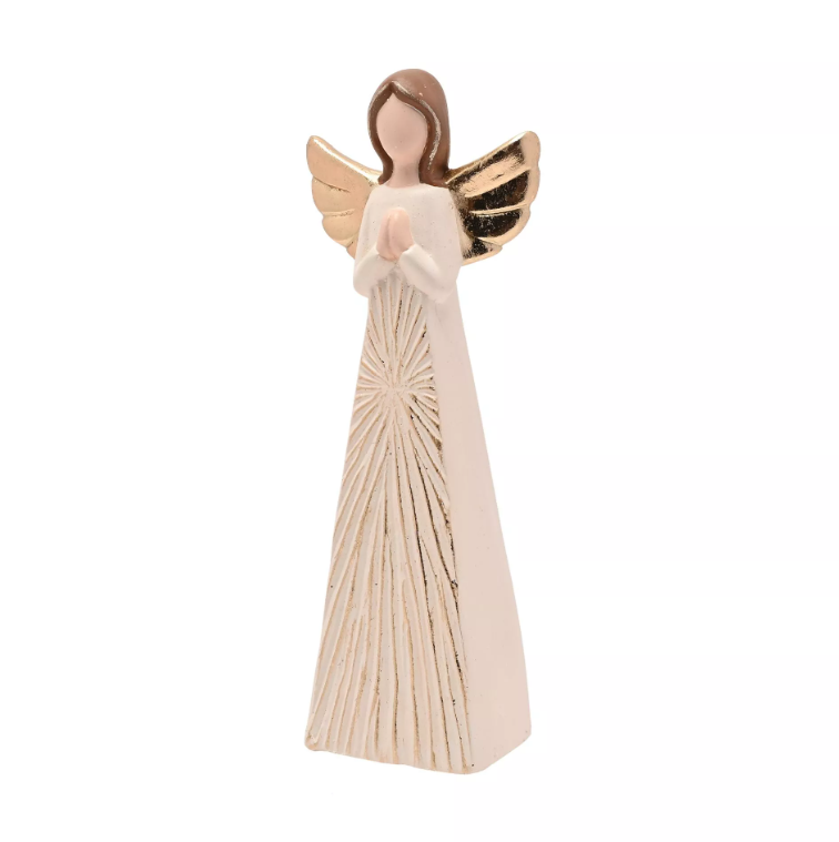 Terracotta Angel Cream & Gold 25.5cm