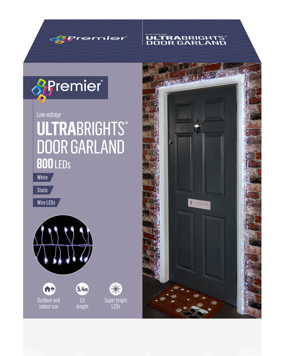 Premier Ultrabrights 800 Cluster (Silver Wire) - Available in White or Warm White