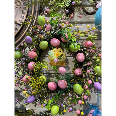 Easter Sparkle Wreath 50cm - Seasonal & Holiday Decorations
