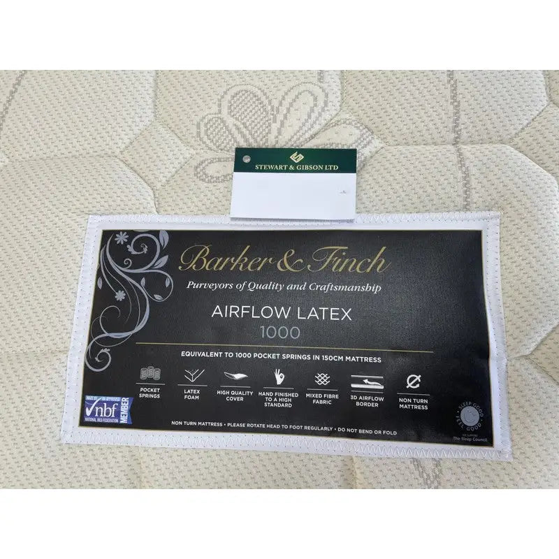Easy Rest Double Bed Airflow Pocket 1000 Pocket Sprung Latex