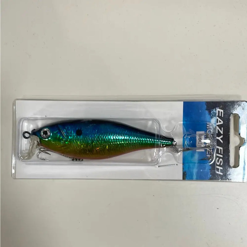 Eazy Fish Monster Col: 7 Green Killer Double Tri Fishing