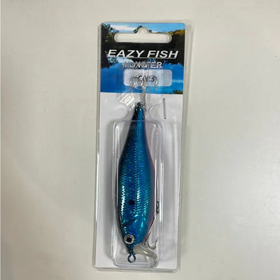 Eazy Fish Monster Col:3 Blueberry Double Tri Fishing Hook -