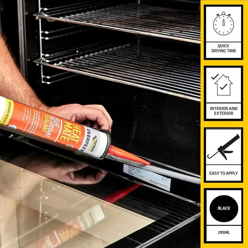 Eeverbuild Everflex Heat Mate Black Sealant - 295ml - DIY