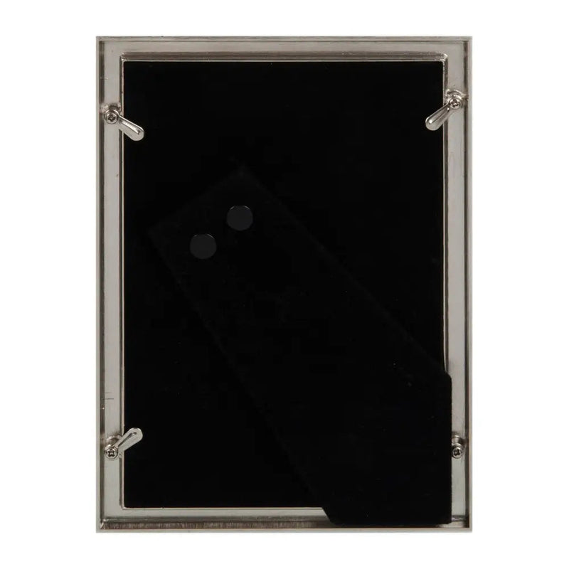 Elegance Nickel Plated Grey Faux Shagreen Frame 8 X 10 -