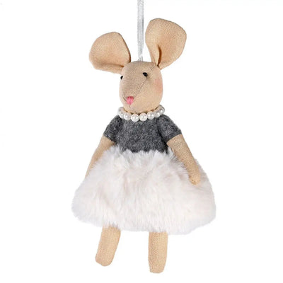 Elegant Ella Mouse Hanging Decoration - Seasonal & Holiday