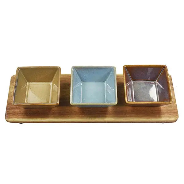 Elements 3 Snack On Tray Square - Kitchenware