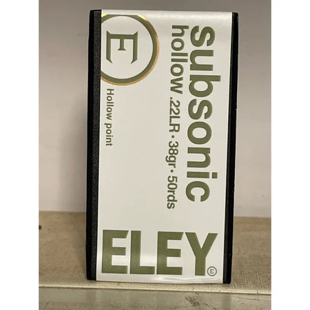 Eley.22 Long Rifle Rimfire Ammunition - Subsonic / 50 Pack