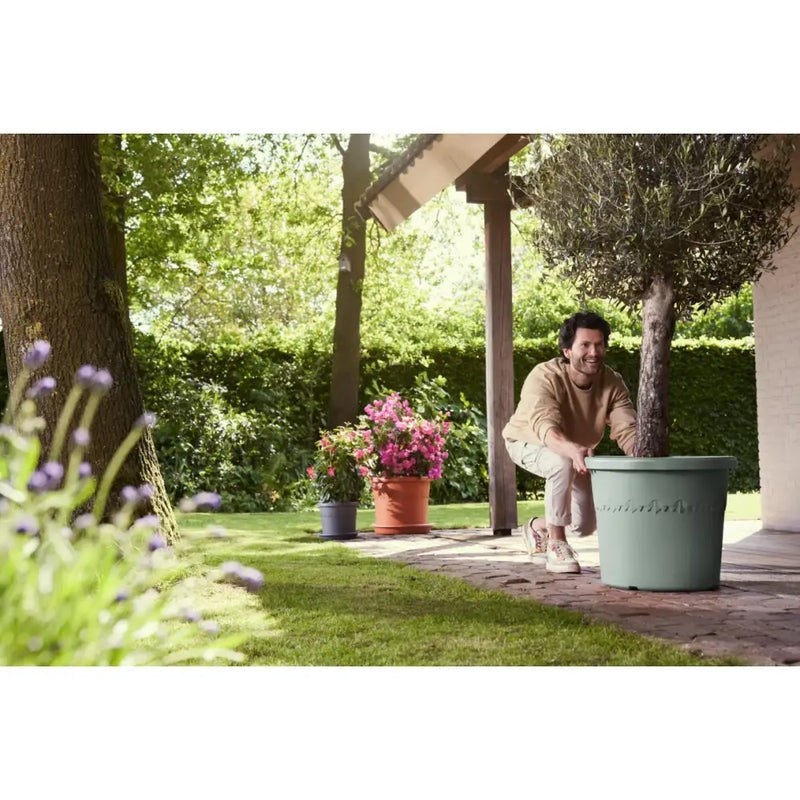 Elho Algarve Cilindro - Various Sizes and Colours Plant Pot