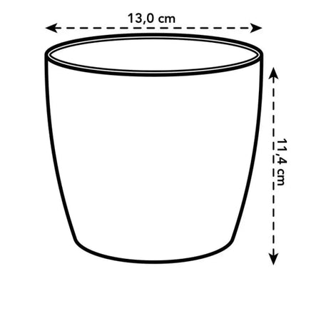 Elho Brussels Round Mini Anthracite 12.5cm - Gardening &