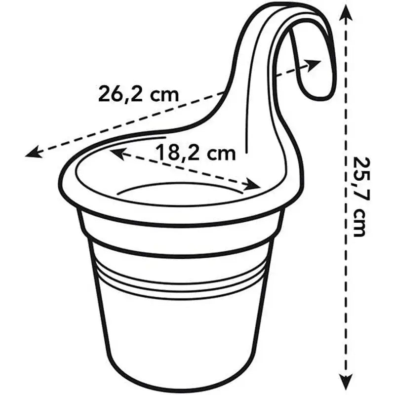 Elho Green Basics Easy Hanger Single - Living Black