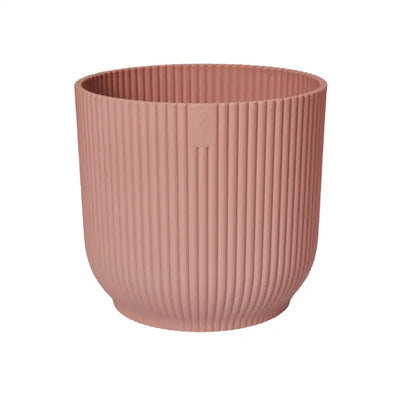 Elho Vibes Fold Round House Plant Pot Delicate Pink 22cm